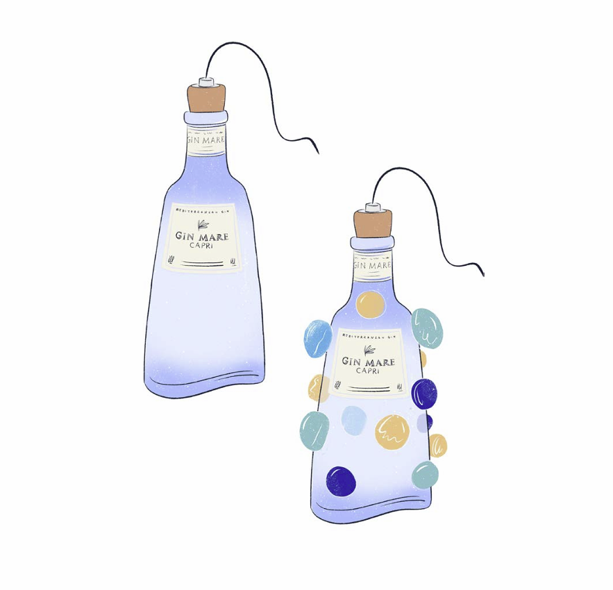 Gin Mare HENRY & CO. Multiforme design Sketch